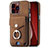 Funda Silicona Goma de Cuero Carcasa SD16 para Apple iPhone 14 Pro Max