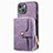 Funda Silicona Goma de Cuero Carcasa SD3 para Apple iPhone 13