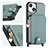 Funda Silicona Goma de Cuero Carcasa SD4 para Apple iPhone 13