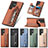 Funda Silicona Goma de Cuero Carcasa SD6 para Samsung Galaxy S22 Ultra 5G