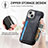 Funda Silicona Goma de Cuero Carcasa SD8 para Apple iPhone 14