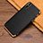 Funda Silicona Goma de Cuero L04 para Apple iPhone X Negro