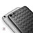 Funda Silicona Goma de Cuero W02 para Apple iPhone 6 Plus Negro