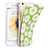 Funda Silicona Goma Flores para Apple iPhone 6 Verde