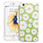 Funda Silicona Goma Flores para Apple iPhone 6S Plus Verde