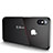 Funda Silicona Goma Mate para Apple iPhone Xs Negro