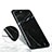 Funda Silicona Goma Patron de Marmol para Apple iPhone 7 Plus Negro