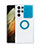 Funda Silicona Ultrafina Carcasa Transparente con Anillo de dedo Soporte S02 para Samsung Galaxy S23 Ultra 5G