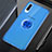 Funda Silicona Ultrafina Carcasa Transparente con Magnetico Anillo de dedo Soporte C01 para Samsung Galaxy A70S