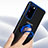 Funda Silicona Ultrafina Carcasa Transparente con Magnetico Anillo de dedo Soporte C01 para Samsung Galaxy S20 5G