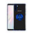 Funda Silicona Ultrafina Carcasa Transparente con Magnetico Anillo de dedo Soporte S01 para Samsung Galaxy Note 10