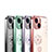 Funda Silicona Ultrafina Carcasa Transparente Flores para Apple iPhone 13 Mini