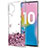 Funda Silicona Ultrafina Carcasa Transparente Flores para Samsung Galaxy Note 10 Plus