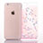 Funda Silicona Ultrafina Carcasa Transparente Flores T01 para Apple iPhone 6 Plus