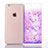 Funda Silicona Ultrafina Carcasa Transparente Flores T01 para Apple iPhone 6 Plus
