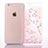 Funda Silicona Ultrafina Carcasa Transparente Flores T01 para Apple iPhone 6S