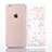 Funda Silicona Ultrafina Carcasa Transparente Flores T01 para Apple iPhone 6S Plus