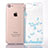 Funda Silicona Ultrafina Carcasa Transparente Flores T01 para Apple iPhone 8