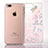 Funda Silicona Ultrafina Carcasa Transparente Flores T01 para Apple iPhone 8 Plus