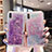 Funda Silicona Ultrafina Carcasa Transparente Flores T02 para Apple iPhone X