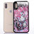 Funda Silicona Ultrafina Carcasa Transparente Flores T07 para Apple iPhone X