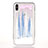 Funda Silicona Ultrafina Carcasa Transparente Flores T08 para Apple iPhone Xs