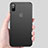 Funda Silicona Ultrafina Goma V02 para Apple iPhone Xs Negro