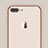 Funda Silicona Ultrafina Transparente A21 para Apple iPhone 8 Plus Oro