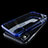 Funda Silicona Ultrafina Transparente C01 para Apple iPhone X Azul