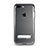 Funda Silicona Ultrafina Transparente con Soporte para Apple iPhone 7 Plus Gris