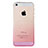 Funda Silicona Ultrafina Transparente Gradiente para Apple iPhone 5S Rosa