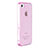 Funda Silicona Ultrafina Transparente para Apple iPhone 4 Rosa