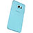 Funda Silicona Ultrafina Transparente T04 para Samsung Galaxy S6 Edge+ Plus SM-G928F Azul