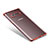 Funda Silicona Ultrafina Transparente T06 para Samsung Galaxy Note 8 Rojo