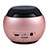 Mini Altavoz Portatil Bluetooth Inalambrico Altavoces Estereo S22 Oro Rosa