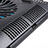 Soporte Ordenador Portatil Refrigeracion USB Ventilador 9 Pulgadas a 14 Pulgadas Universal S01 para Apple MacBook Air 13 pulgadas (2020) Negro