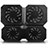 Soporte Ordenador Portatil Refrigeracion USB Ventilador 9 Pulgadas a 16 Pulgadas Universal M06 para Apple MacBook Pro 13 pulgadas Retina Negro