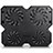 Soporte Ordenador Portatil Refrigeracion USB Ventilador 9 Pulgadas a 16 Pulgadas Universal M06 para Apple MacBook Pro 13 pulgadas Retina Negro