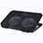 Soporte Ordenador Portatil Refrigeracion USB Ventilador 9 Pulgadas a 16 Pulgadas Universal M16 para Apple MacBook 12 pulgadas Negro