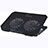Soporte Ordenador Portatil Refrigeracion USB Ventilador 9 Pulgadas a 16 Pulgadas Universal M16 para Apple MacBook Pro 15 pulgadas Negro