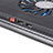 Soporte Ordenador Portatil Refrigeracion USB Ventilador 9 Pulgadas a 17 Pulgadas Universal L04 para Samsung Galaxy Book S 13.3 SM-W767 Negro