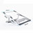 Soporte Ordenador Portatil Universal K03 para Huawei Honor MagicBook 14 Plata