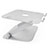 Soporte Ordenador Portatil Universal S08 para Huawei Honor MagicBook 14 Plata