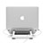 Soporte Ordenador Portatil Universal S10 para Apple MacBook 12 pulgadas Plata