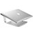 Soporte Ordenador Portatil Universal S16 para Huawei Honor MagicBook 15 Plata