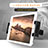 Soporte Universal de Coche Sostenedor De Tableta Tablets Asiento Trasero B02 para Samsung Galaxy Tab S7 Plus 12.4 Wi-Fi SM-T970 Negro