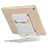 Soporte Universal Sostenedor De Tableta Tablets Flexible K14 para Apple iPad Mini 3 Plata