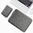 Suave Cuero Bolsillo Funda para Samsung Galaxy Book Flex 13.3 NP930QCG Gris