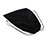 Suave Terciopelo Tela Bolsa de Cordon Funda para Samsung Galaxy Tab 4 8.0 T330 T331 T335 WiFi Negro