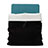 Suave Terciopelo Tela Bolsa Funda para Apple iPad 2 Negro